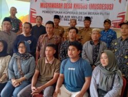 Musdes Khusus Pembentukan Koperasi Desa Merah Putih Desa Air Meles Atas Sukses Digelar.