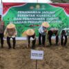 Wakapolres Rejang Lebong  Mengikuti Zoom Meeting Penanaman Jagung serentak Kuartal III.