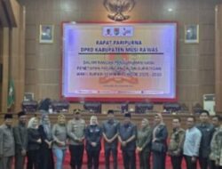 DPRD Musi Rawas Umumkan Calon Bupati dan Wakil Bupati Terpilih Periode 2025–2030